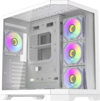 DarkFlash FT418 PRO Full Tower Számítógépház - Fehér