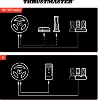 Thrustmaster T98 Ferrari 296 GTB Edition Kormány + Pedál - Fekete (PS5 / PS4/ PC)
