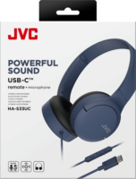 JVC HA-S33UC-A USB-C Vezetékes Fejhallgató - Kék