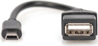 Digitus OTG Mini USB-B apa - USB-A anya Átalakító Adapter