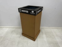 Wanapack GRN00025 50 literes Szelektív Műanyag szemetes tetővel - Fekete