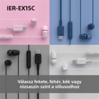 Sony IEREX15CB-CE7 USB Type-C Vezetékes Fülhallgató Headset - Fekete