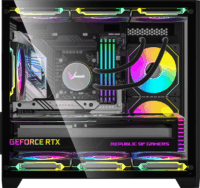 Formula Crystal Z5 Mini Torony Számítógépház + 1db 120mm ventilátor - Fekete