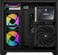 Formula Crystal Z5 Mini Torony Számítógépház + 1db 120mm ventilátor - Fekete