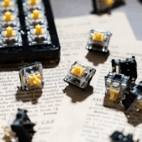 Gateron EF Silent Yellow - Halk Lineáris switch szett (10db / csomag)