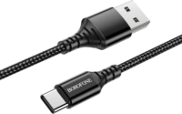 Borofone BX54 USB-C apa - USB-A apa töltőkábel 1m - Fekete