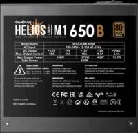 Gamdias 650W M1-650B Helios 80+ Bronze Tápegység