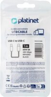 Platinet USB-C to USB-C Töltőkábel 60W 1m - Fekete