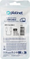 Platinet USB-C - USB-C 60W Kábel 1m - Fehér