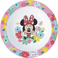Iris Disney Minnie egér mikrózható műanyag gyerek mélytányér 16,5cm