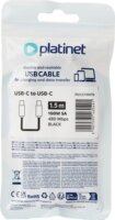 Platinet USB-C - USB-C Kábel 100W 1,5m - Fekete