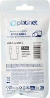 Platinet USB-C - USB-C Kábel 100W 1,5m - Fehér