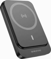 Borofone BJ63A Nimble Magsafe kompatibilis Vezeték nélküli Power bank PD20W 10000mAh - Fekete