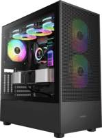 Gamdias Talos M3 Mesh Midi Torony Számítógépház + 2 x 140mm ventilátor + 1 x 120mm ventilátor - Fekete