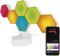 Emos GoSmart Hexagon RGBIC WiFi LED 6 részes asztali lámpa 22 cm - Fehér