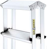 DRABEST HOME 2x3 Lépcsőfokos Összecsukható alumínium állólétra