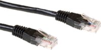 ACT U/UTP CAT6 RJ45 Patch kábel 1m - Fekete