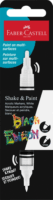 Faber-Castell Shake&Paint 1-2 mm Kétvégű akrilfilctoll - Fehér
