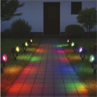 Emos GoSmart WiFi RGBIC Kültéri LED spotlámpa Bővítő készlet - Fekete