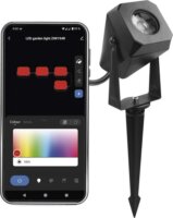 Emos GoSmart WiFi RGBIC Kültéri LED spotlámpa Bővítő készlet - Fekete