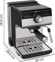 Krups XP384E10 Authentic+ espresso kávéfőző 1450 Watt - Ezüst