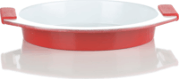 Hausberg ERT-MN 752 kerek tapadásmentes tepsi 29 x 26,5cm Piros/Fehér