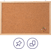 Franken CC-KT6080 fakeretes parafatábla 60x80 cm - Natúr