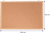 Franken CC-KT6080 fakeretes parafatábla 60x80 cm - Natúr