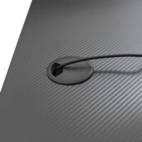 White Shark FIRE SHADOW Gamer asztal 120 x 60 x 75 cm - Fekete / Piros