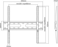 Manhattan 462266 32"-55" LCD TV / Monitor fali tartó konzol - Fekete