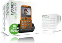 Evolveo EasyPhone XR (EP601) Nagy nyomógombos Mobiltelefon - Narancssárga