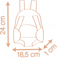 Smoby Baby Nurse 2 az 1-ben játékbaba kenguru