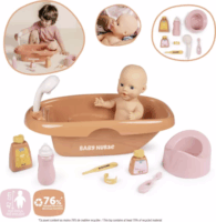 Smoby Baby Nurse Babafürdető játékszett 8 db kiegészítővel