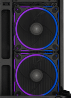 ASUS Prime AP202 Midi Torony Számítógépház + 3db 120mm ARGB ventilátor - Fekete