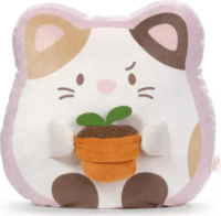 Nici Angy plüss cica cserepes növénnyel párna plüss (35 x 33 x 12 cm)