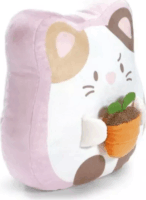 Nici Angy plüss cica cserepes növénnyel párna plüss (35 x 33 x 12 cm)