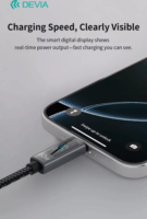 Devia ST120747 Extreme Speed Series USB-C apa USB-C apa 2.0 Adat és töltőkábel 1,2m - Fekete