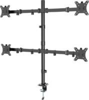 Gembird MA-D4-01 13"-32" Monitor asztali tartó állvány - Fekete (4 kijelző)