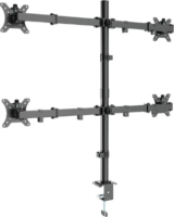 Gembird MA-D4-01 13"-32" Monitor asztali tartó állvány - Fekete (4 kijelző)