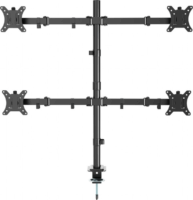Gembird MA-D4-01 13"-32" Monitor asztali tartó állvány - Fekete (4 kijelző)
