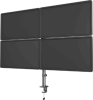 Gembird MA-D4-01 13"-32" Monitor asztali tartó állvány - Fekete (4 kijelző)