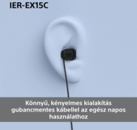 Sony IEREX15CL.CE7 USB-C Vezetékes Fülhallgató Headset - Kék