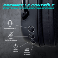 Spirit of Gamer MIC-XH1200 Bluetooth Fejhallgató Headset - Fekete