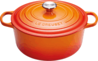 Le Creuset Signature Öntöttvas Lábas fedővel Ø 18cm - Narancs