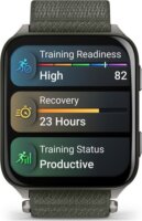 Garmin Venu X1 Titanium 46mm ComfortFit Okosóra Nylon szíjjal - Zöld