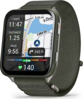 Garmin Venu X1 Titanium 46mm ComfortFit Okosóra Nylon szíjjal - Zöld