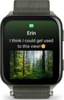 Garmin Venu X1 Titanium 46mm ComfortFit Okosóra Nylon szíjjal - Zöld