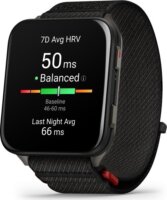 Garmin Venu X1 Titanium 46mm ComfortFit Okosóra Nylon szíjjal - Fekete