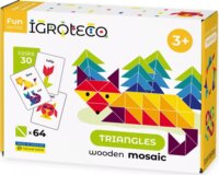 Igroteco Fa háromszögek 64 darabos mozaik kirakó fejlesztő készlet