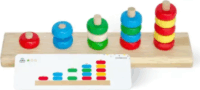 Igroteco Fa piramisépítő készlet számoláshoz 10db feladatkártyával